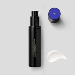 Victoria Beckham Black and Blue Serum Bottle